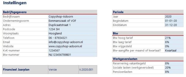 Financieel-plan-in-excel-instellingen