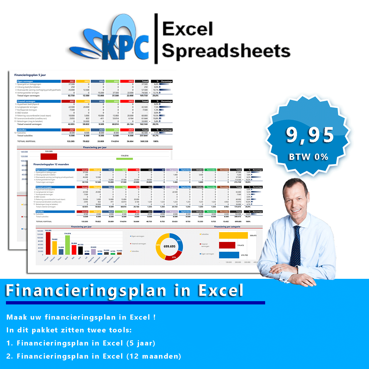 Financieringsplan in Excel