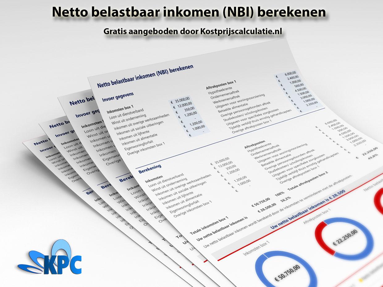 Netto-belastbaar-inkomen-(NBI)-berekenen-gratis-Excelsjabloon