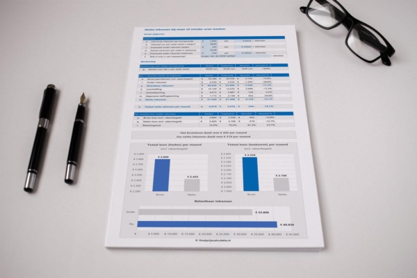 Netto-inkomen-bij-meer-of-minder-uren-werken-in-Excel