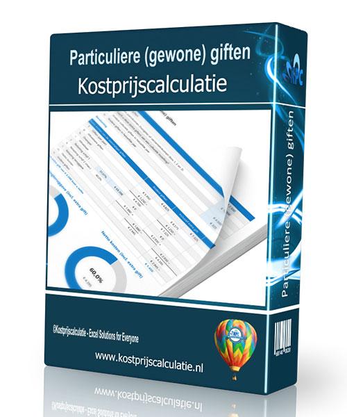 Particuliere-(gewone)-giften-in-Excel-hoes