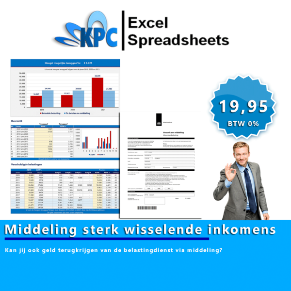 Promo-middeling in Excel