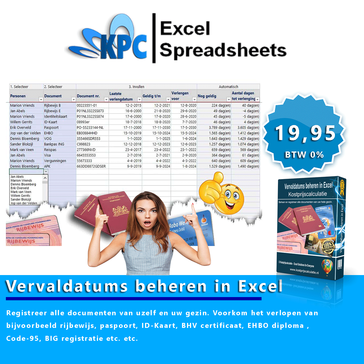 Vervaldatums beheren in Excel