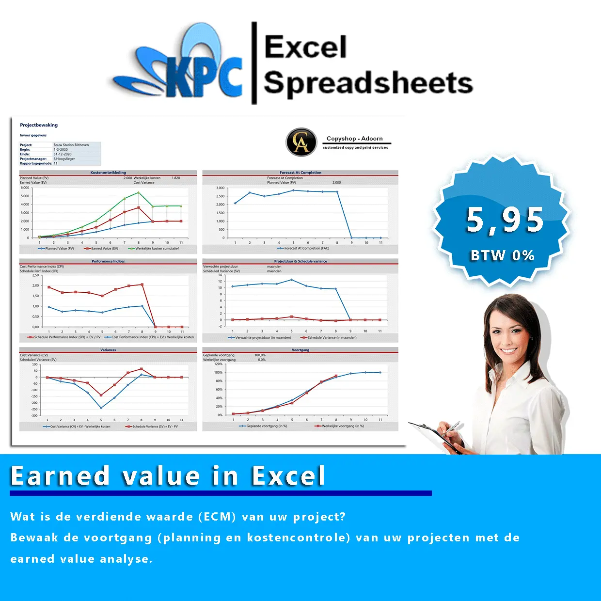 Earned value in Excel