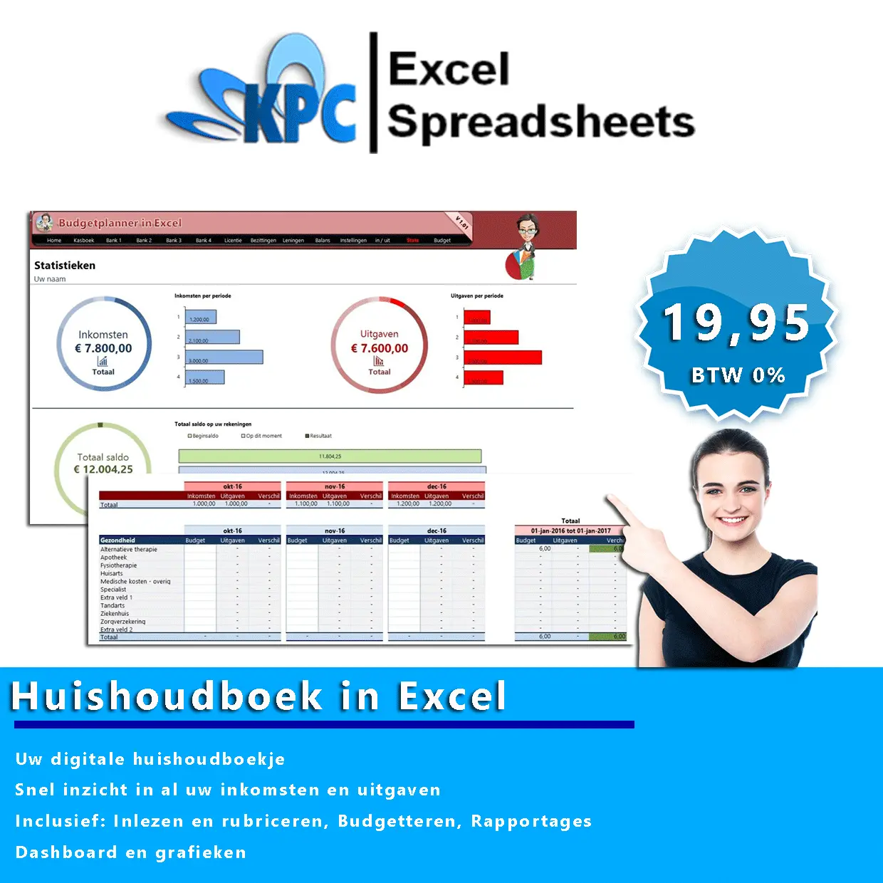 Huishoudboek in Excel
