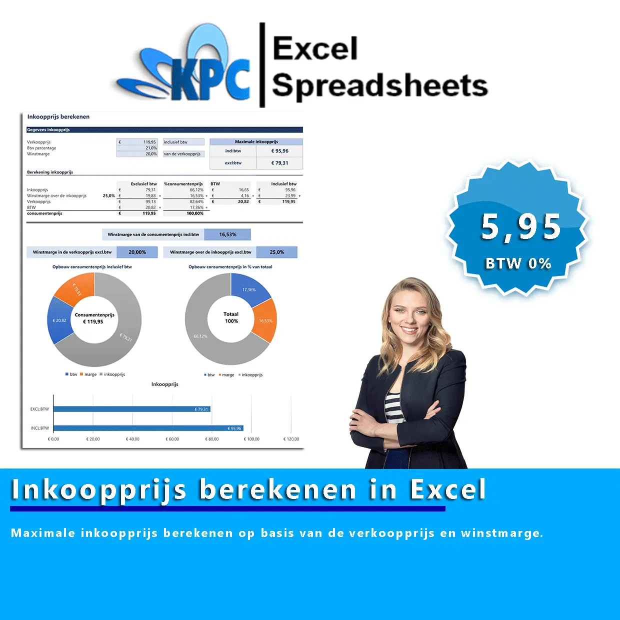 Inkoopprijs berekenen in Excel