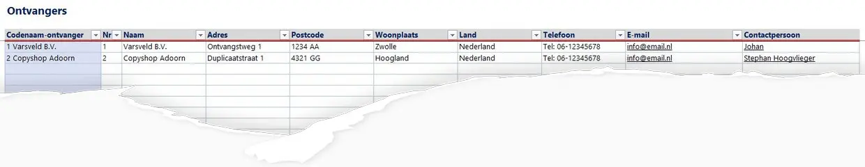 Koeriersvrachtbrief zelf printen
