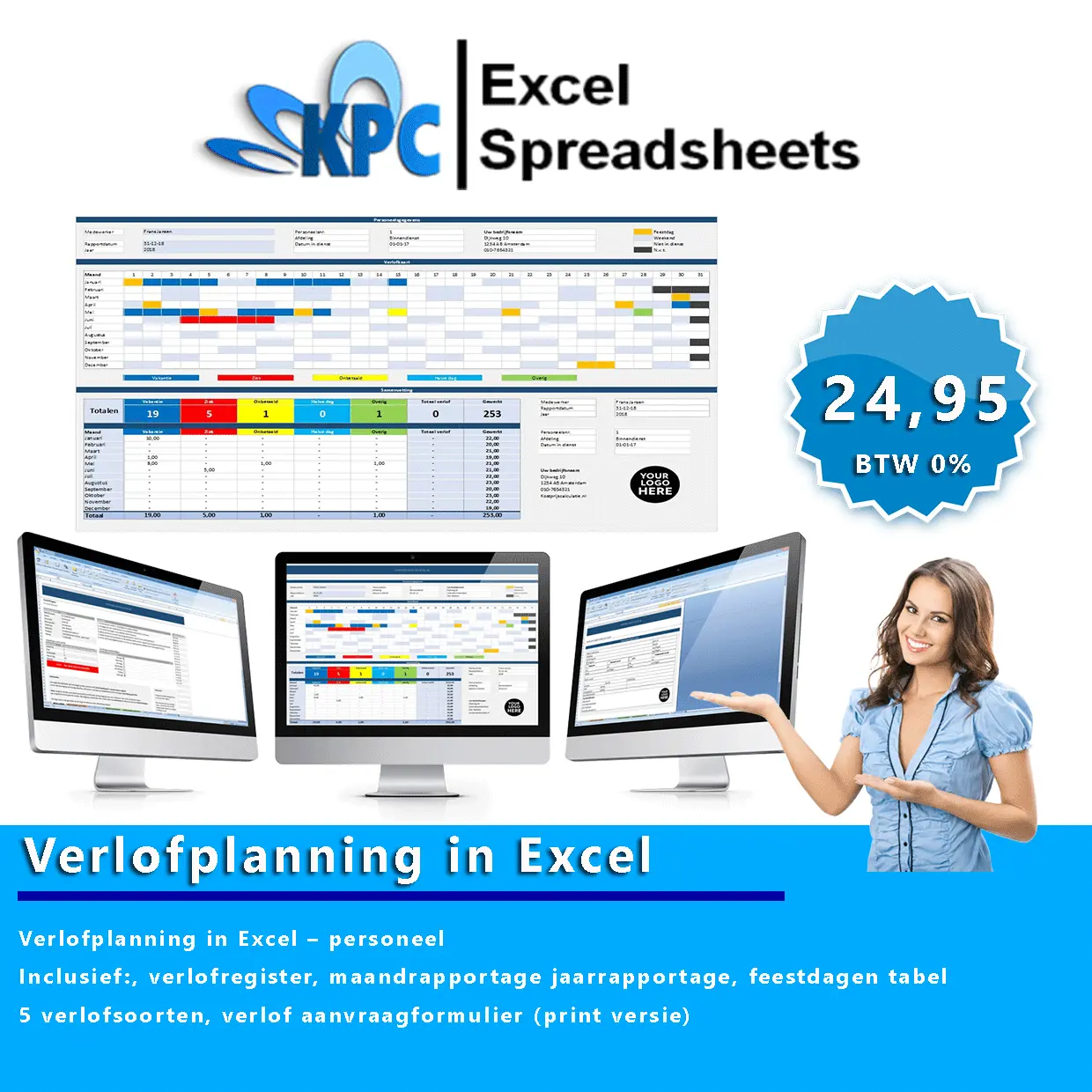 Verlofplanning in Excel
